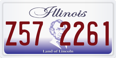IL license plate Z572261