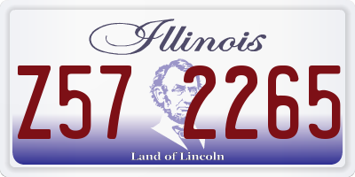IL license plate Z572265