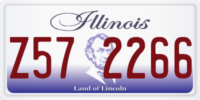 IL license plate Z572266