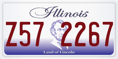 IL license plate Z572267