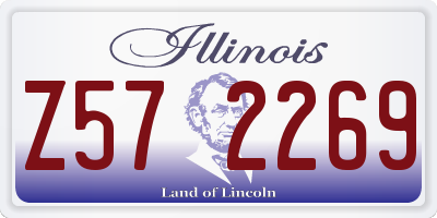 IL license plate Z572269