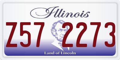 IL license plate Z572273