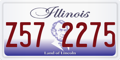 IL license plate Z572275