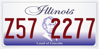 IL license plate Z572277