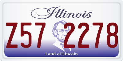 IL license plate Z572278