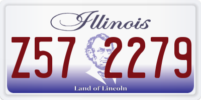 IL license plate Z572279