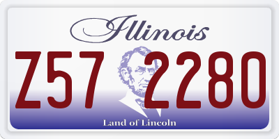 IL license plate Z572280