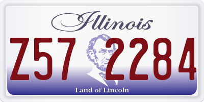 IL license plate Z572284