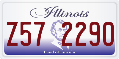 IL license plate Z572290