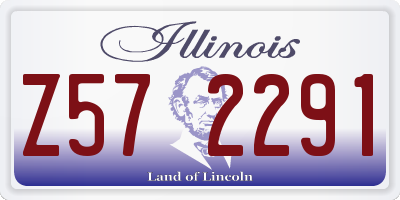 IL license plate Z572291