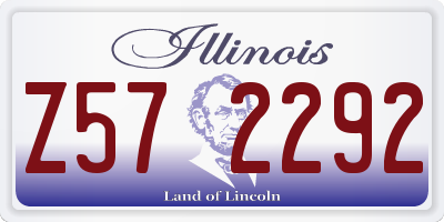 IL license plate Z572292