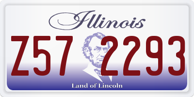 IL license plate Z572293