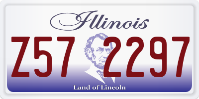 IL license plate Z572297