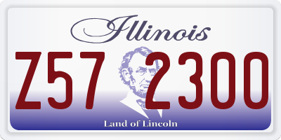 IL license plate Z572300