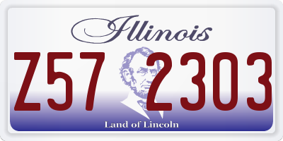 IL license plate Z572303