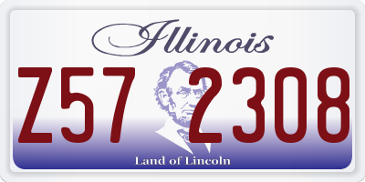 IL license plate Z572308