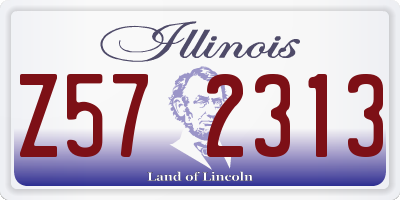 IL license plate Z572313