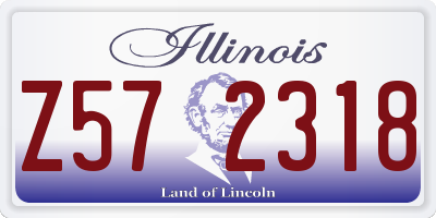 IL license plate Z572318