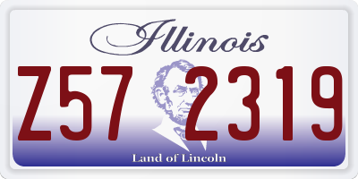 IL license plate Z572319