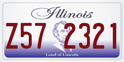 IL license plate Z572321