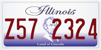IL license plate Z572324