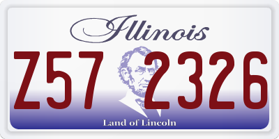 IL license plate Z572326