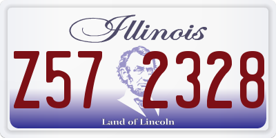 IL license plate Z572328
