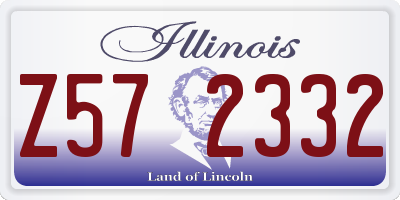 IL license plate Z572332
