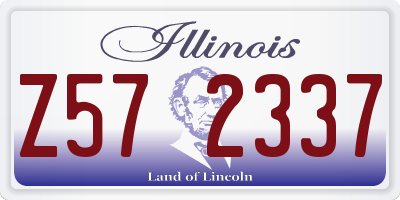 IL license plate Z572337
