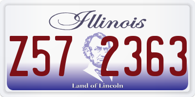 IL license plate Z572363