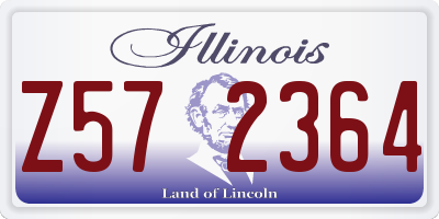 IL license plate Z572364