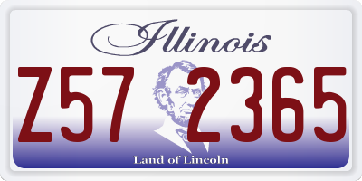IL license plate Z572365