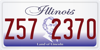 IL license plate Z572370