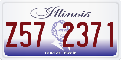 IL license plate Z572371