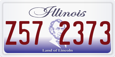 IL license plate Z572373