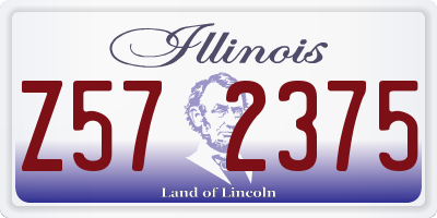 IL license plate Z572375