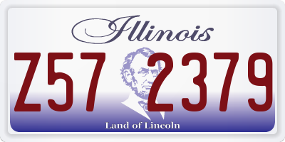 IL license plate Z572379