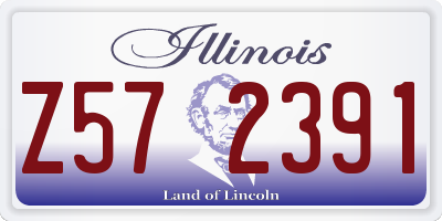 IL license plate Z572391