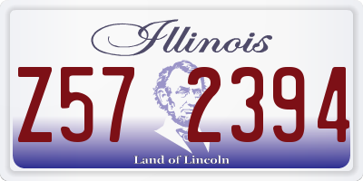 IL license plate Z572394