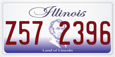 IL license plate Z572396