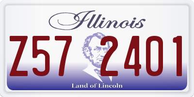 IL license plate Z572401