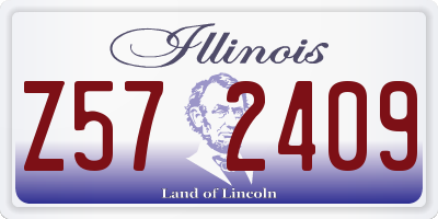 IL license plate Z572409