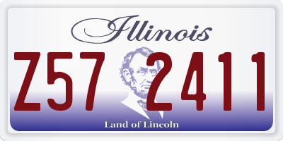 IL license plate Z572411