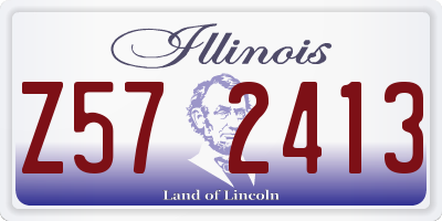 IL license plate Z572413