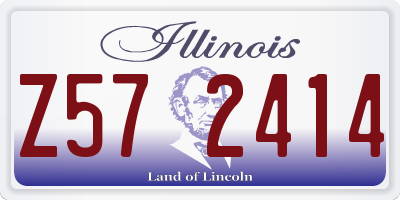 IL license plate Z572414
