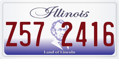 IL license plate Z572416