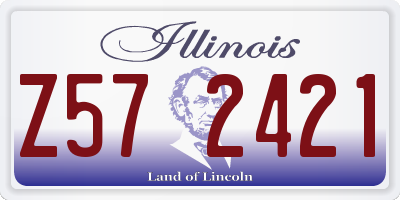 IL license plate Z572421