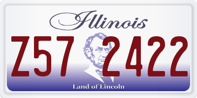 IL license plate Z572422