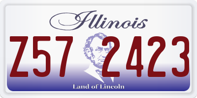 IL license plate Z572423