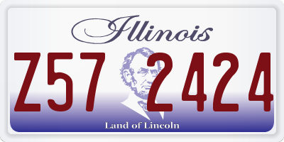 IL license plate Z572424